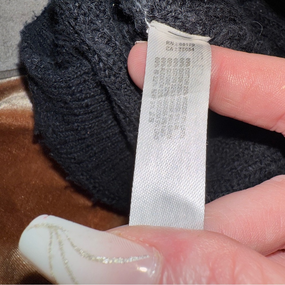 Free People Kai 2 piece Black Knit Cardigan, crop Tank with buttons set small - Picture 11 of 16